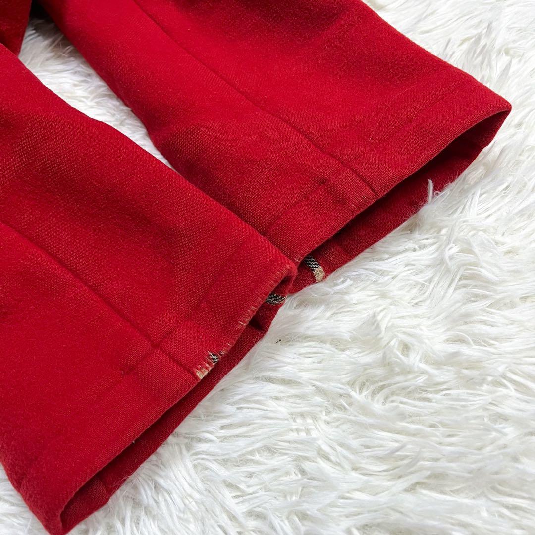 バーバリーロンドン ダッフルコート ダブルフェイス ノバチェック ウール