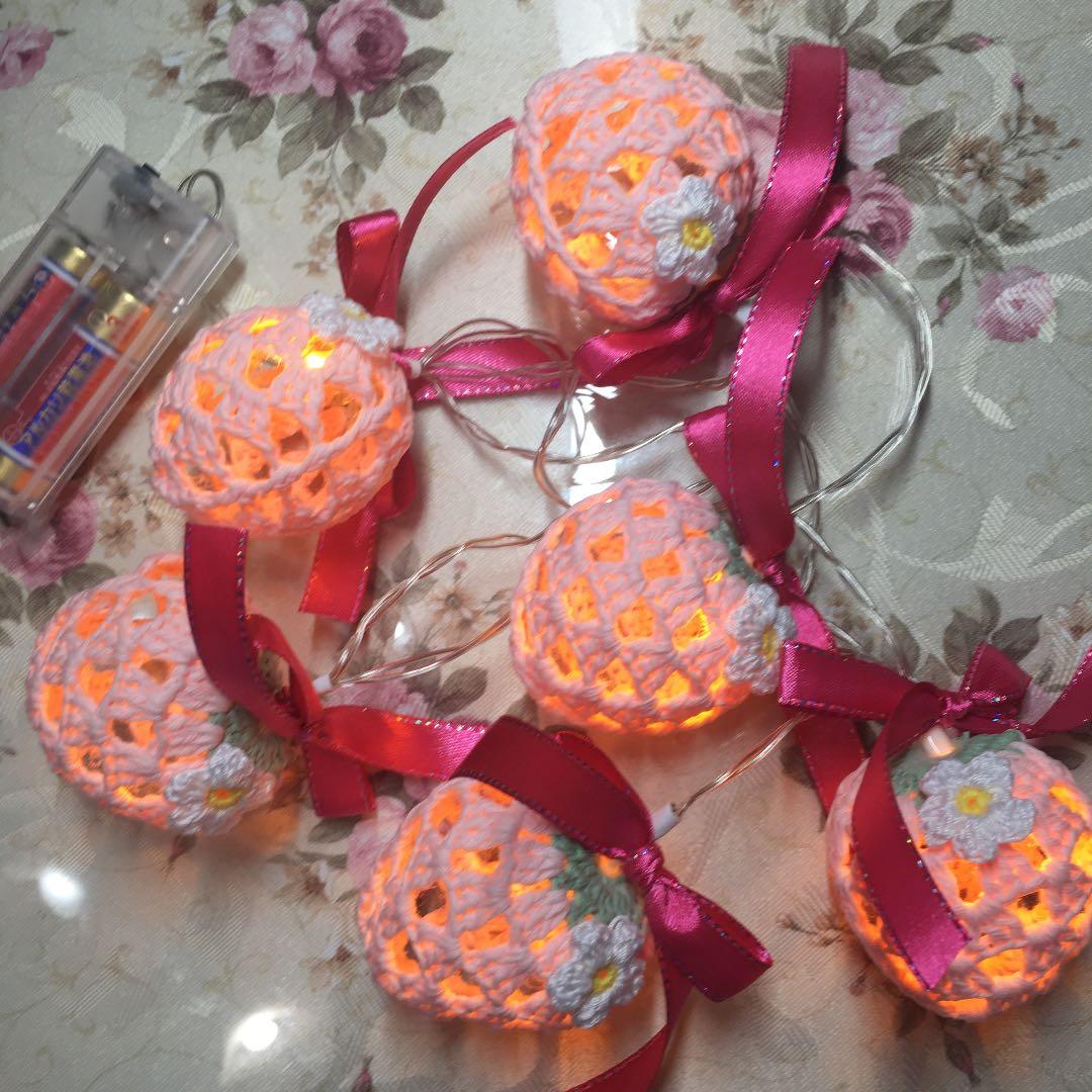 いちごガーランドランプ