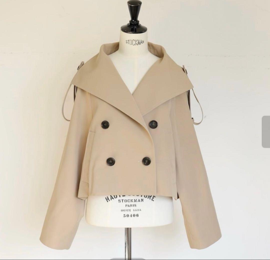 ジプソフィア Short Trench Coat ベージュ