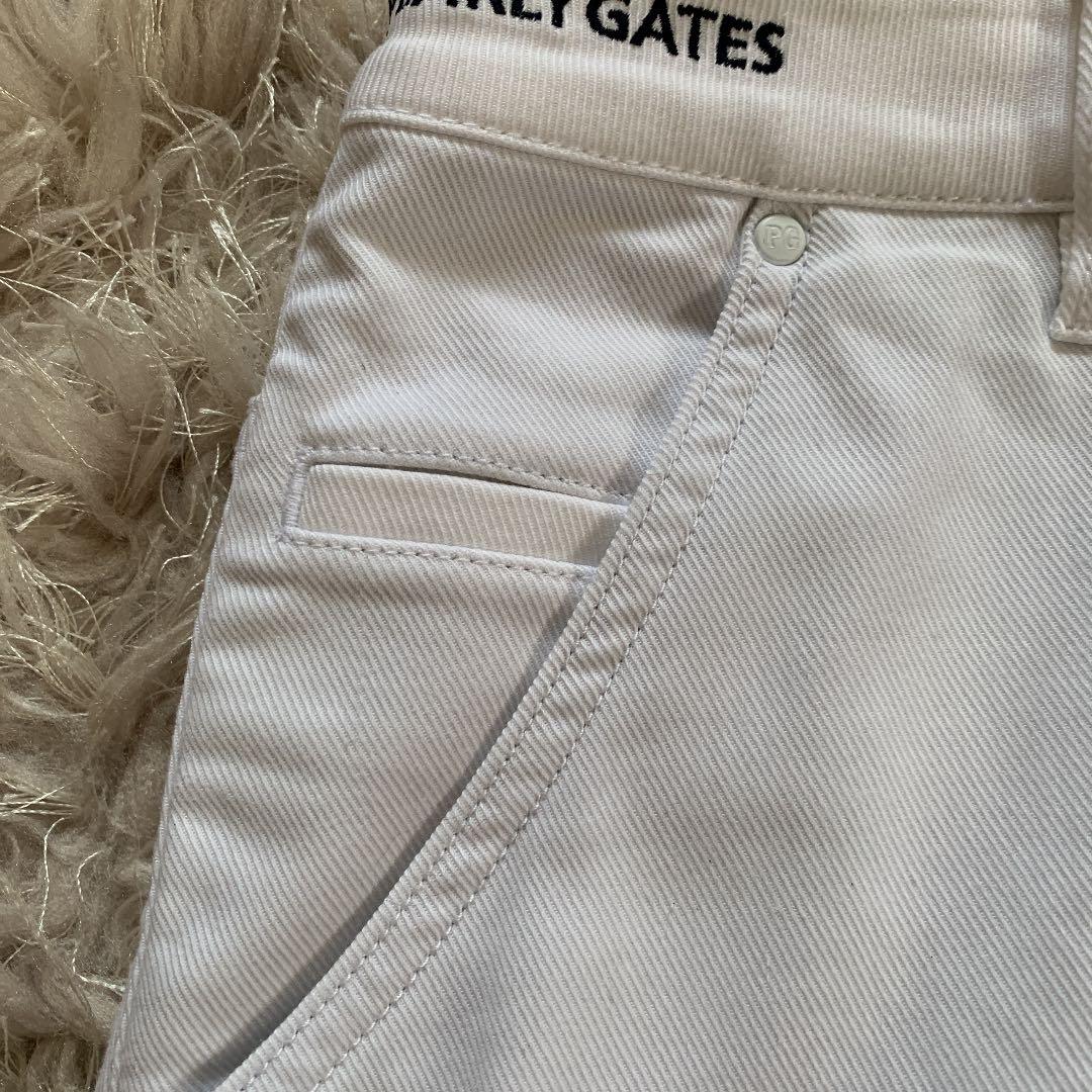 一度のみ着用★PEARLY GATES★ホワイト★ゴルフスカート★サイズ２