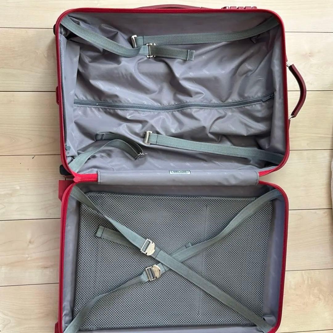 リモワ RIMOWA サルサ キャリーケース トロリー 2輪 赤 機内持込可