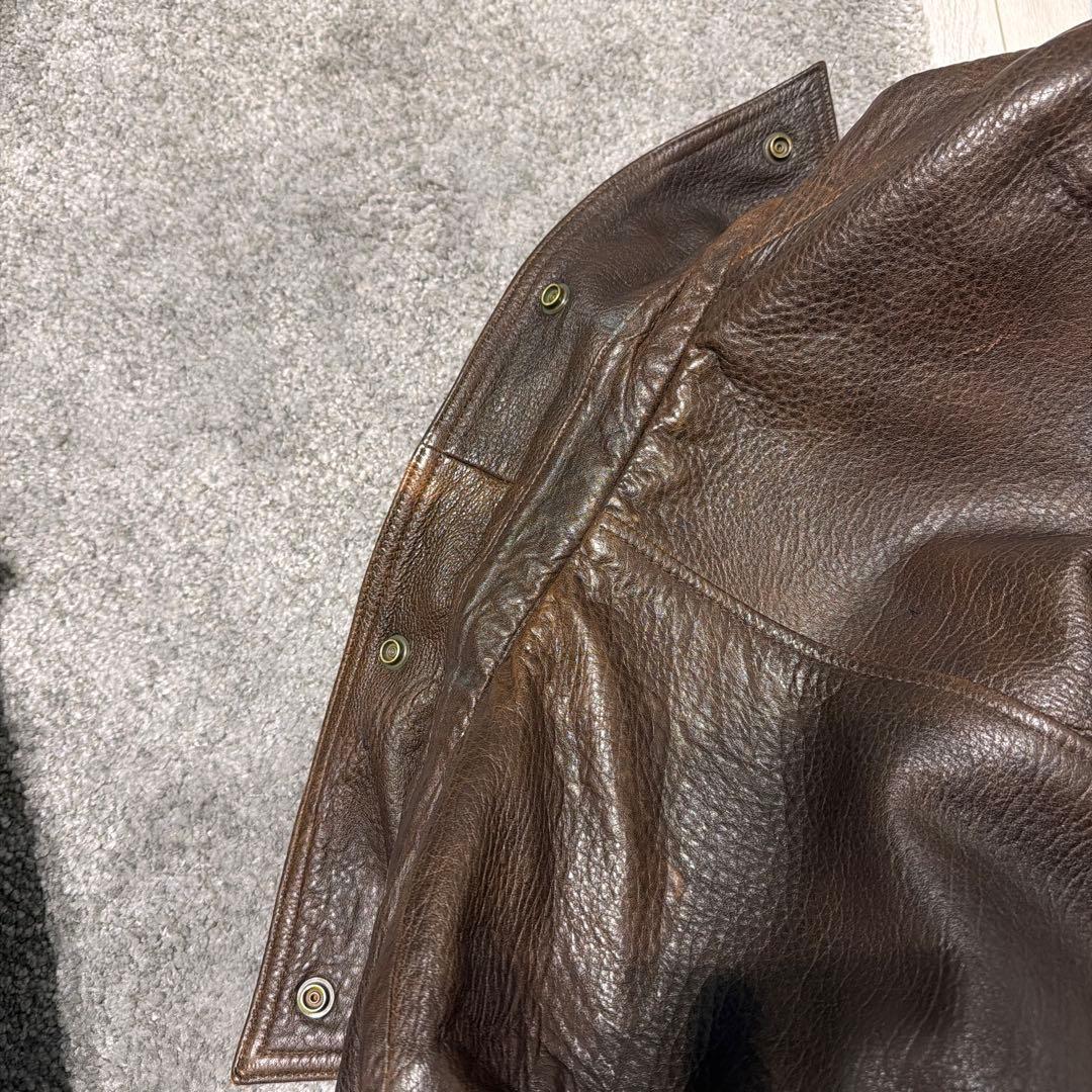 希少　80s OLD UNIQLO レザージャケット M