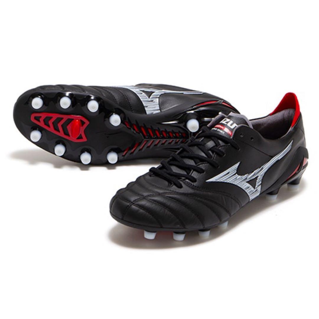 Mizuno Morelia II サッカーシューズ ブラック/レッド