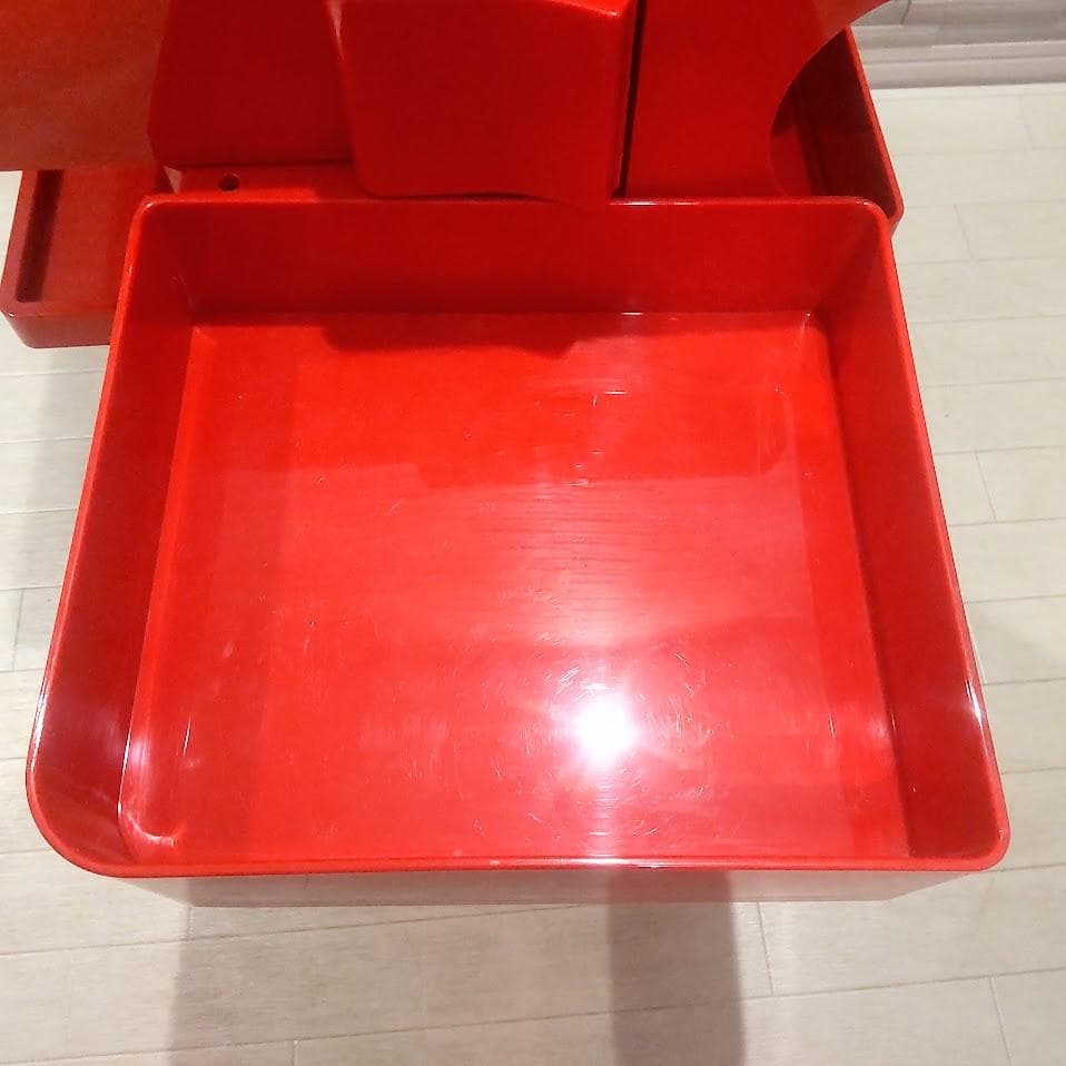 B-LINE Joe Colombo ボビーワゴン 2段 レッド