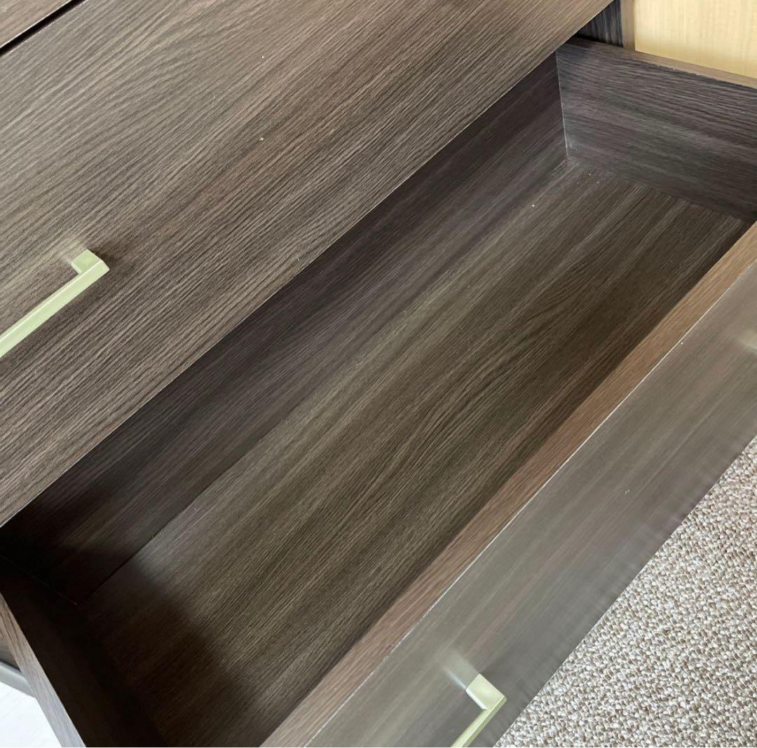 ニトリ ミドルブラウン 4段チェスト