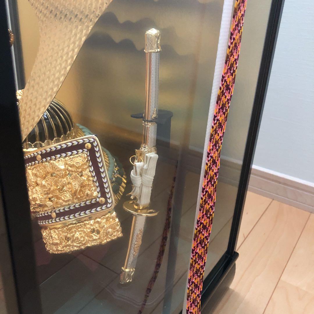 美品　五月人形　兜　高輝　中鍬　18 アクリルケース
