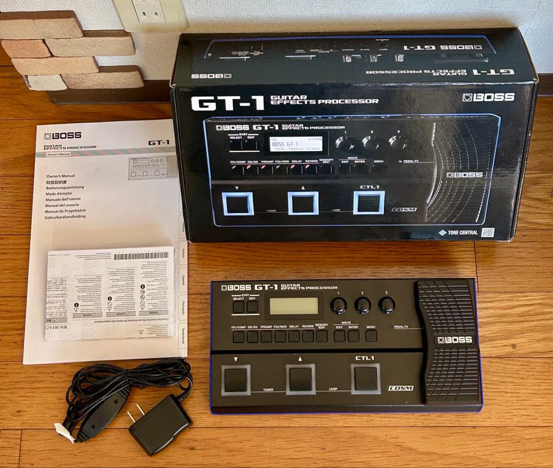 BOSS GT-1 ギター マルチエフェクター 純正アダプター付き