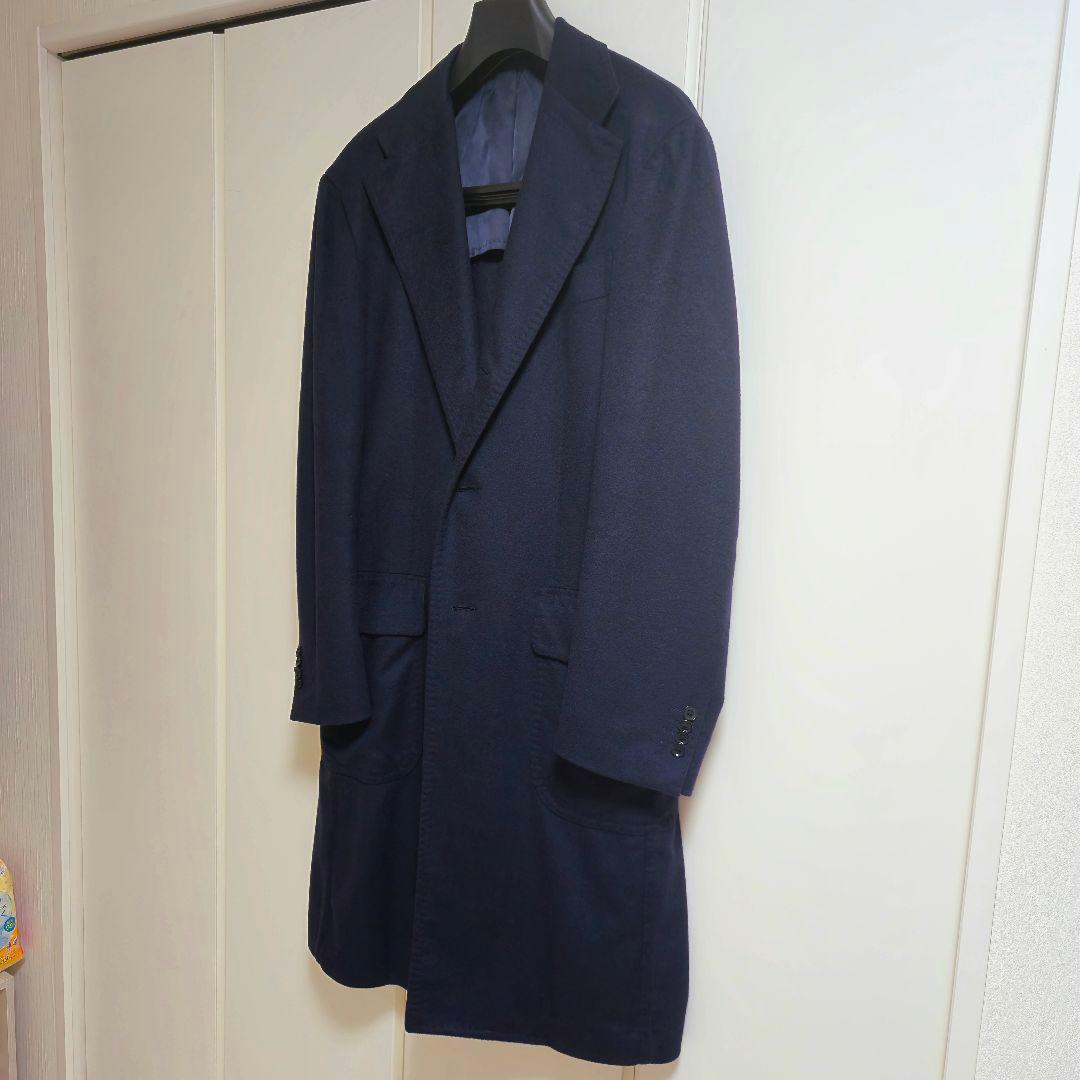 リングジャケット カシミヤ100% チェスターコート 50 ピアチェンツァ生地