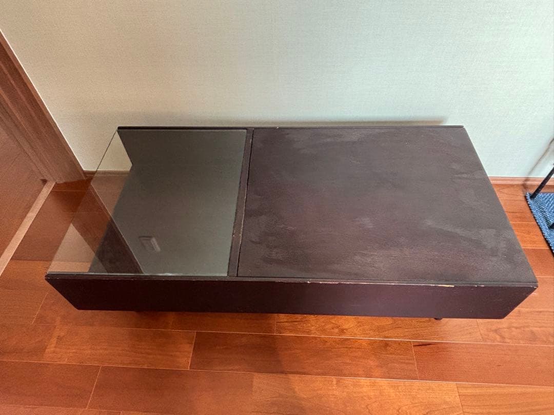 モダンな木製ガラスセンターテーブル