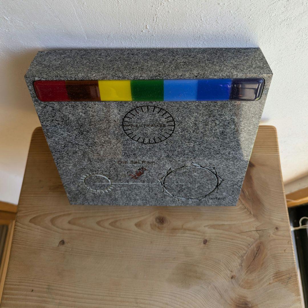 【秘蔵】庵治石×サイババ・マントラ転写プレート｜臨床27年・柔道整復師の特注品