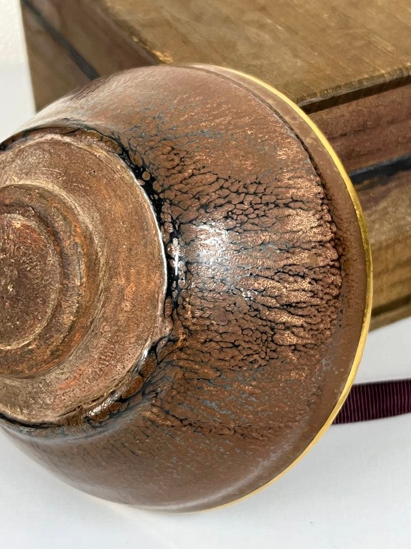 【稀少品】宋時代　天目茶碗 建盞 共箱　 XG3--33