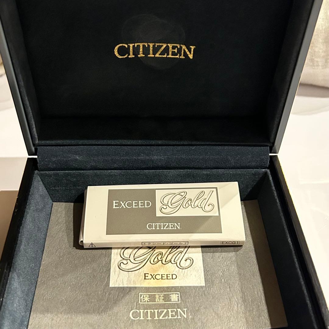 s*a様 美品！CITIZEN EXCEED Gold 18K750金無垢　 箱