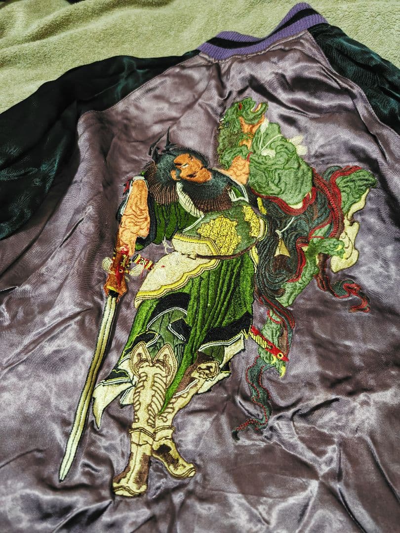 百花繚乱 2面用 日本 限定 スカジャン silk unisex vintage