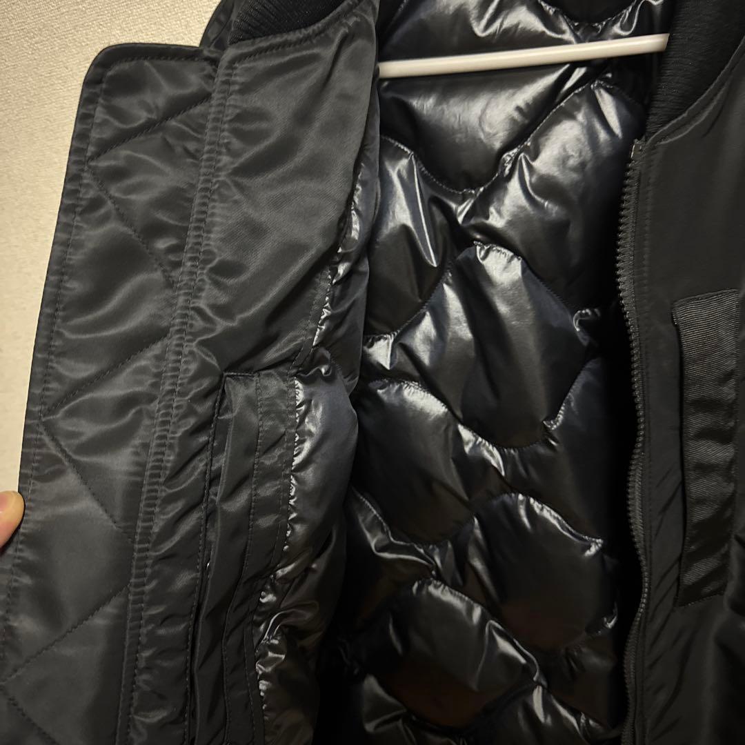 ユニクロ UNIQLO +J ハイブリッドダウンオーバーサイズMA-1 ブラック