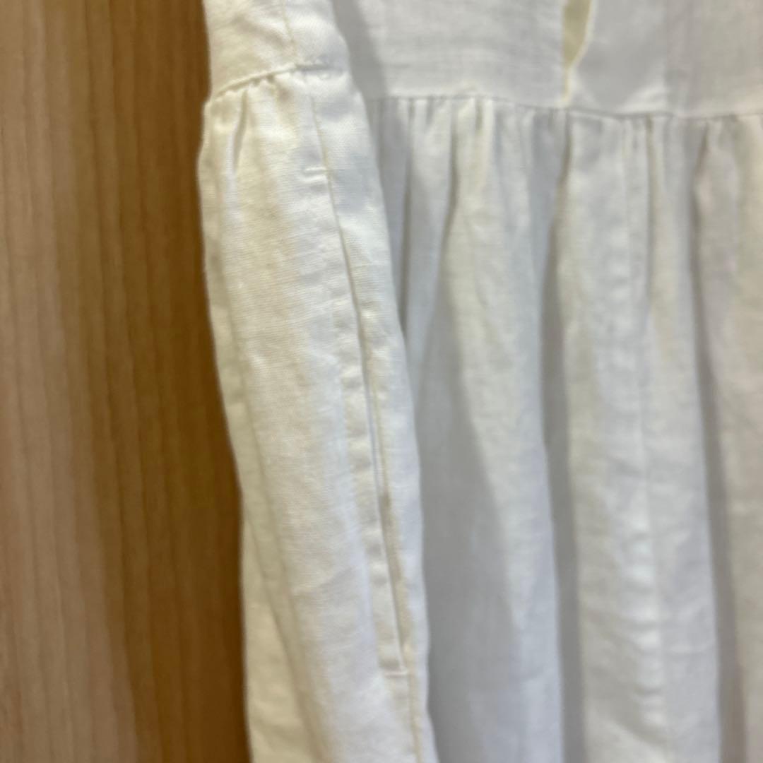 TUTIE. Sachiさんコラボ　リネンオールインワン　ホワイト　S-M