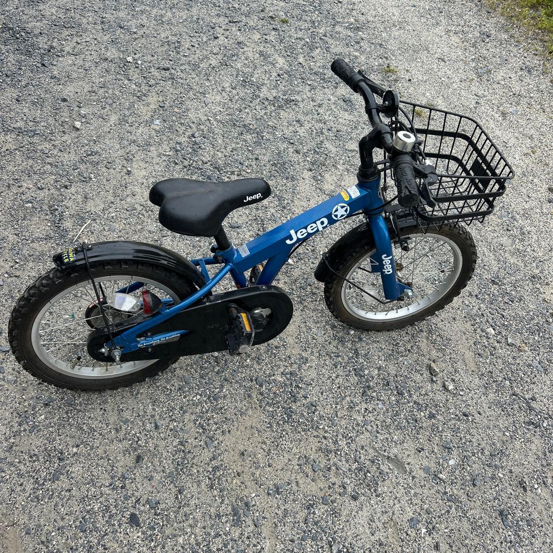ジープ　補助輪付き16インチ　子供用自転車