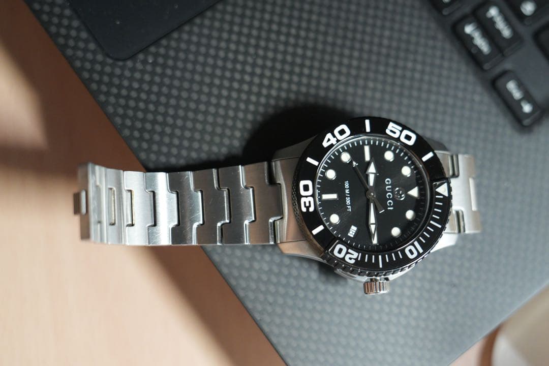 弥*魚様 GUCCI ダイバーズウォッチ ブラック