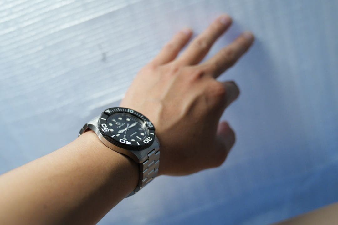 弥*魚様 GUCCI ダイバーズウォッチ ブラック