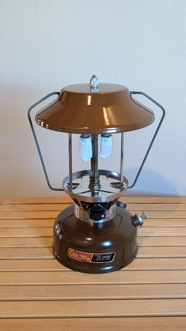 【チャ】　ビンテージ Coleman 275 ランタン ブラウン