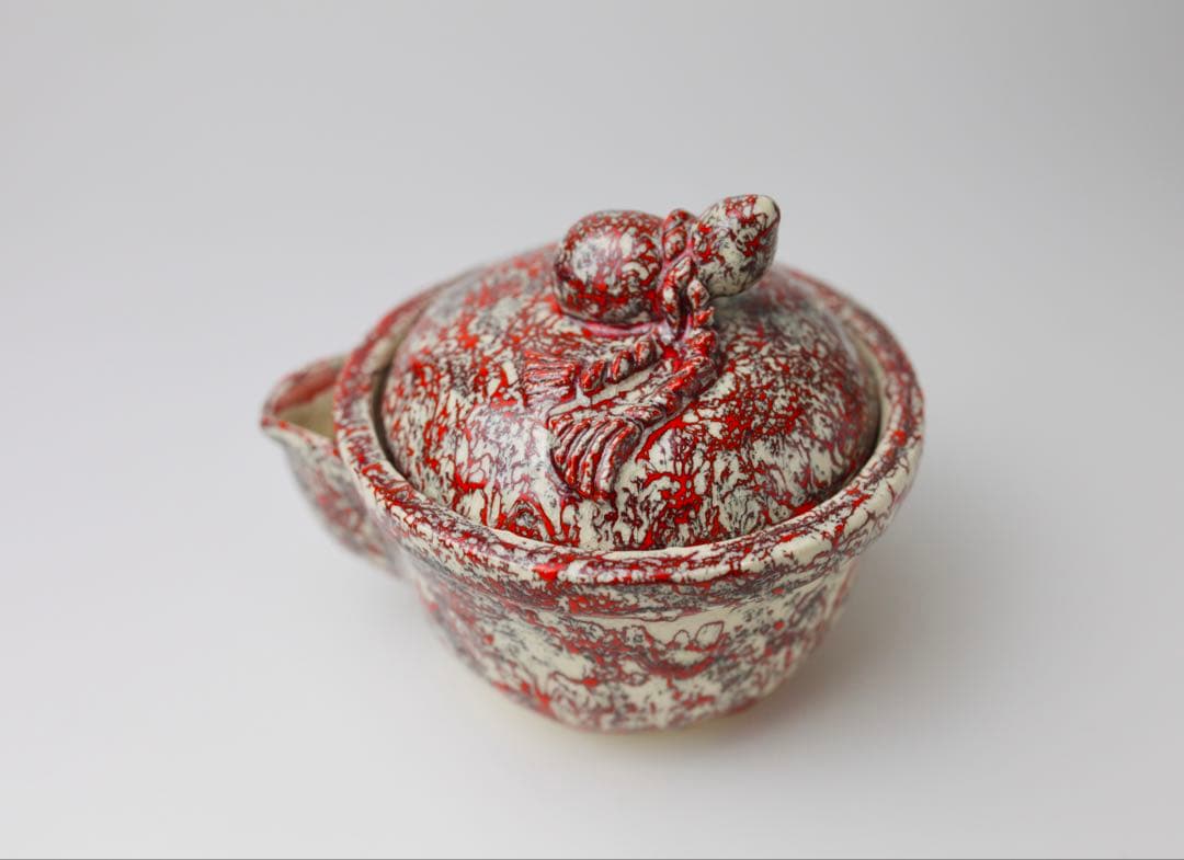 箕面焼　松田箕山　瓢箪摘　宝瓶　急須　煎茶器