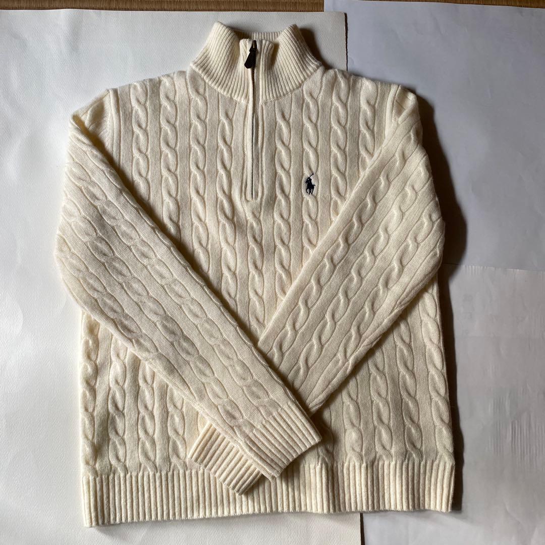 Polo Ralph Lauren ハーフジップケーブルニット