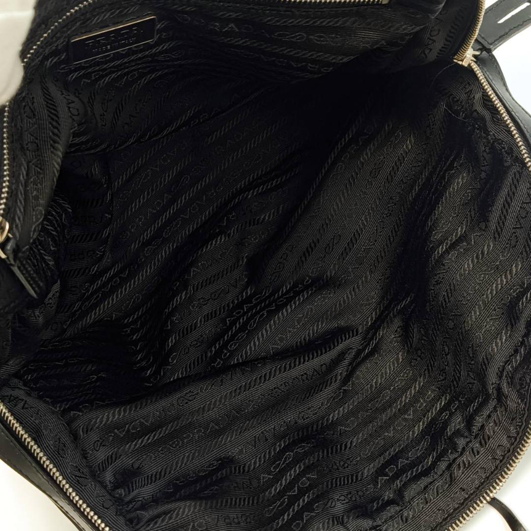 極希少✨ギャラ付 プラダ 南京錠 トートバッグ 三角ロゴ ナイロン 革 黒 タグ