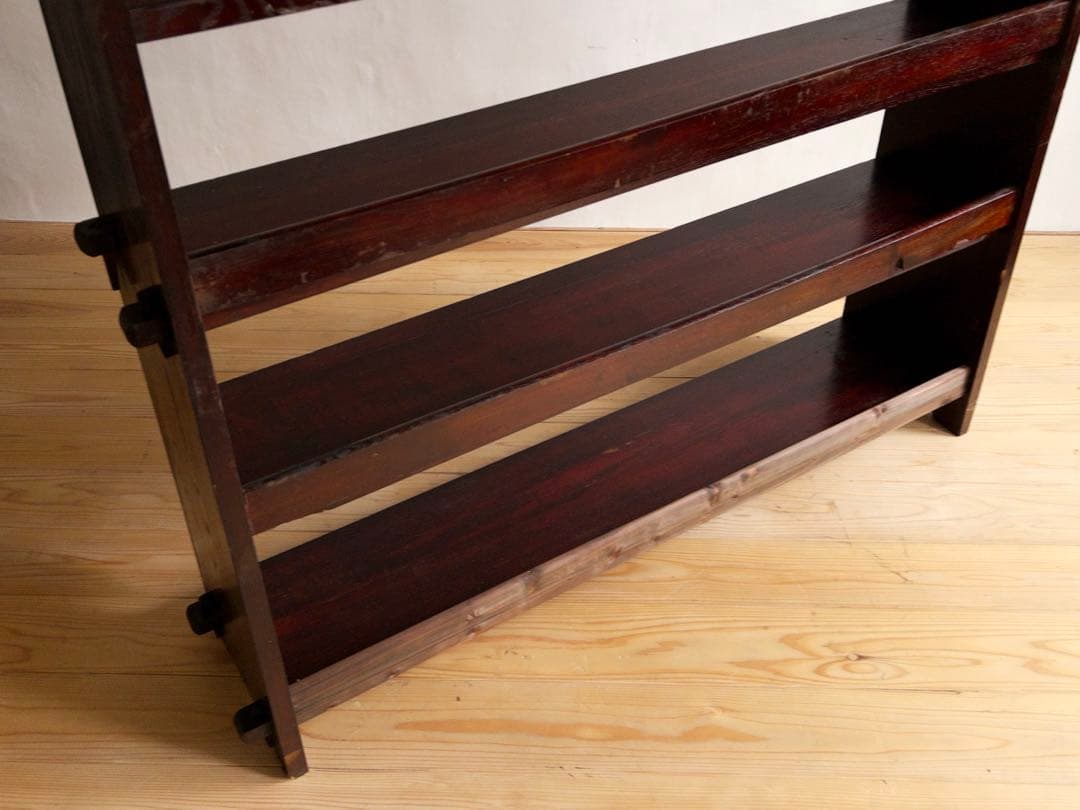 本棚　木組　大型　6段　高さ189㎝　希少　和家具　古道具　古家具　アンティーク