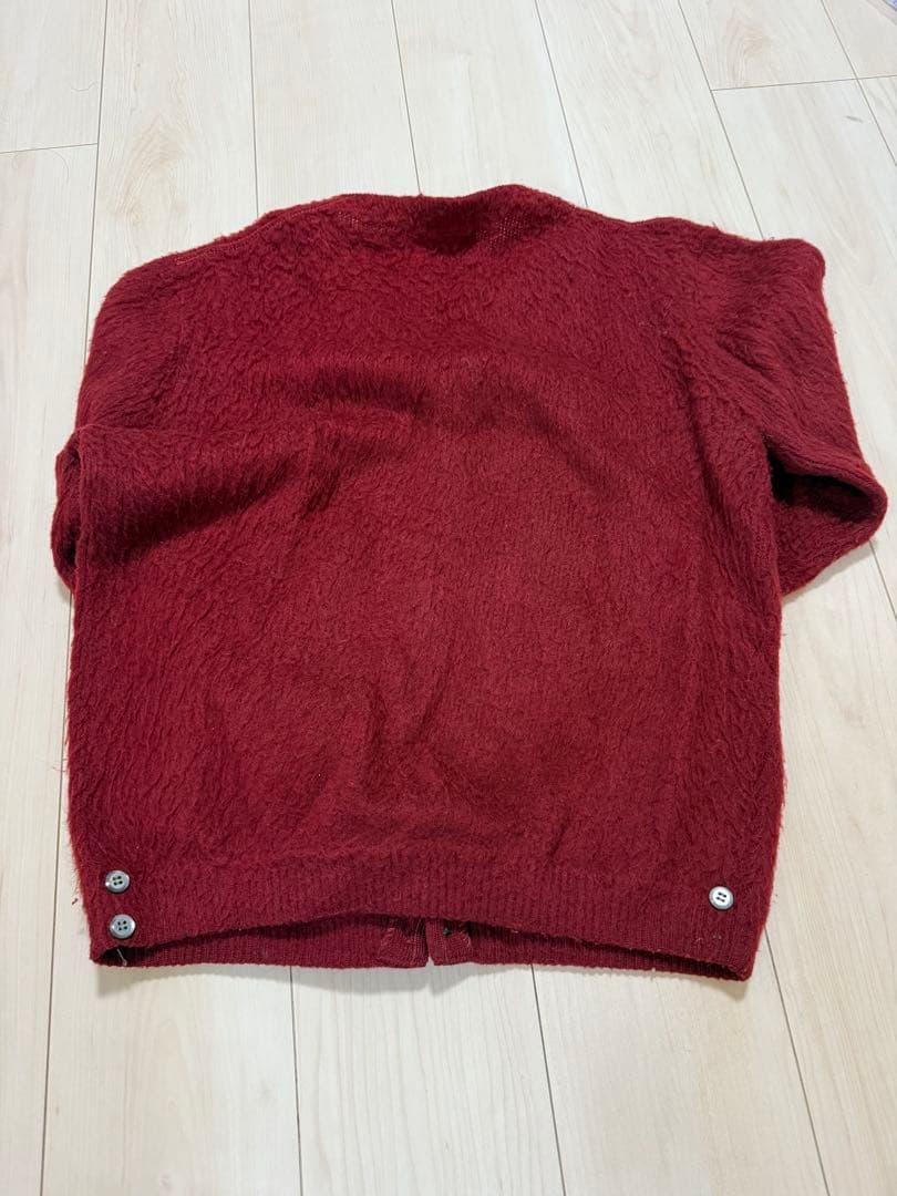 50-60s モヘアカーディガン　毛足長