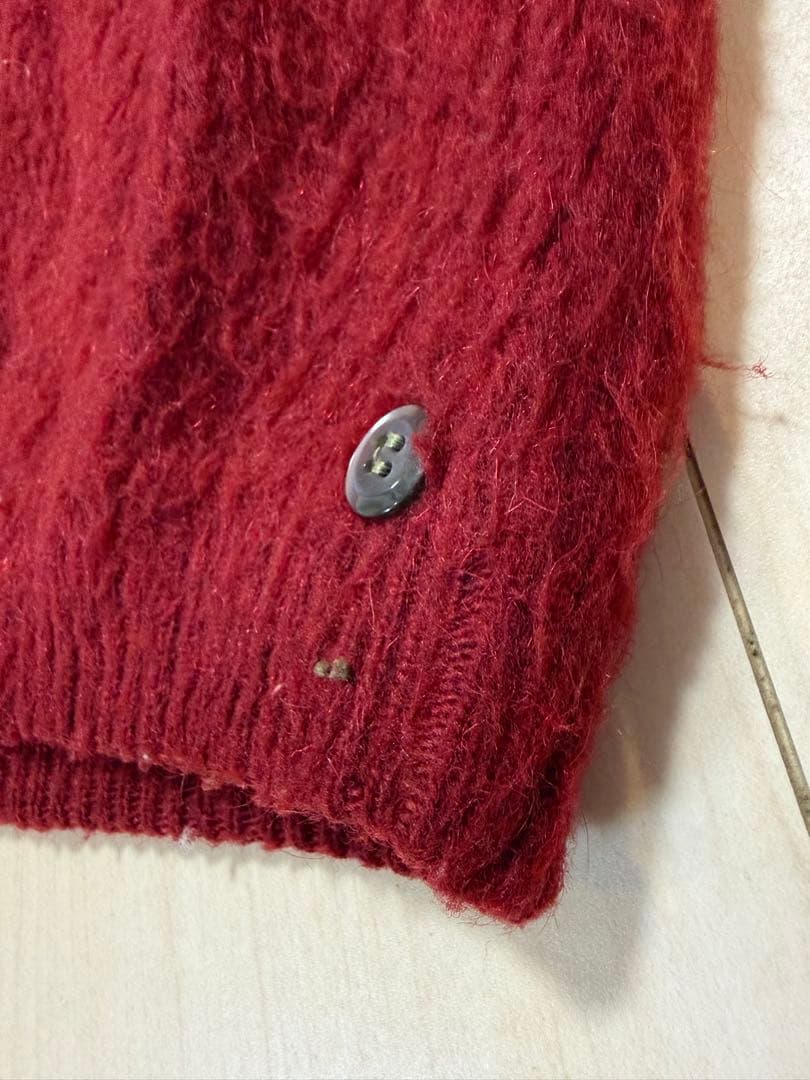 50-60s モヘアカーディガン　毛足長