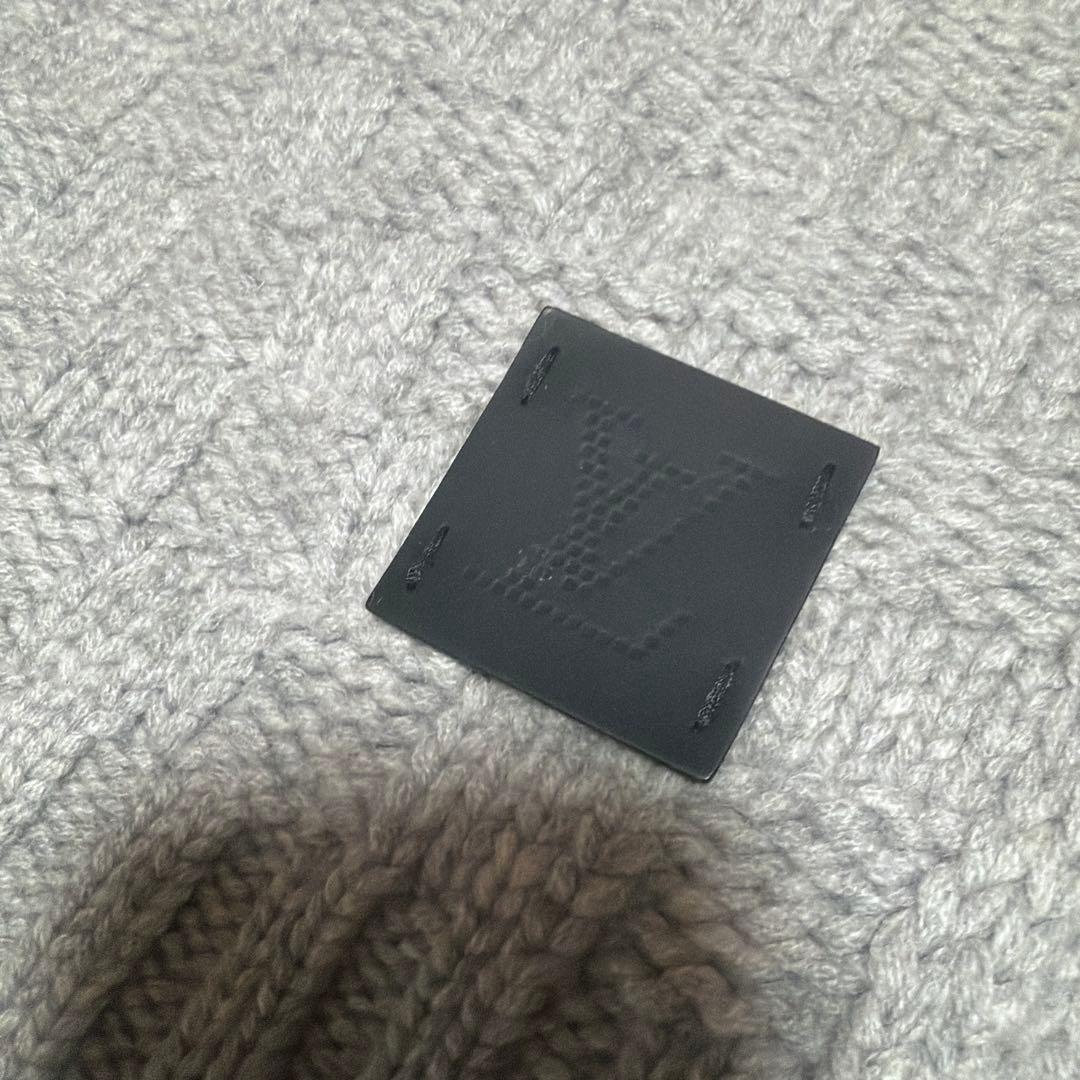 Louis Vuitton ウール マフラー グレー