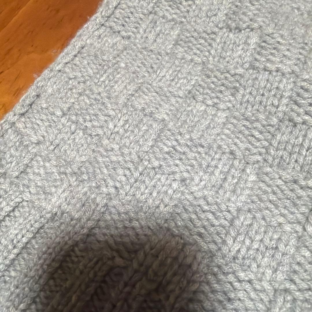 Louis Vuitton ウール マフラー グレー