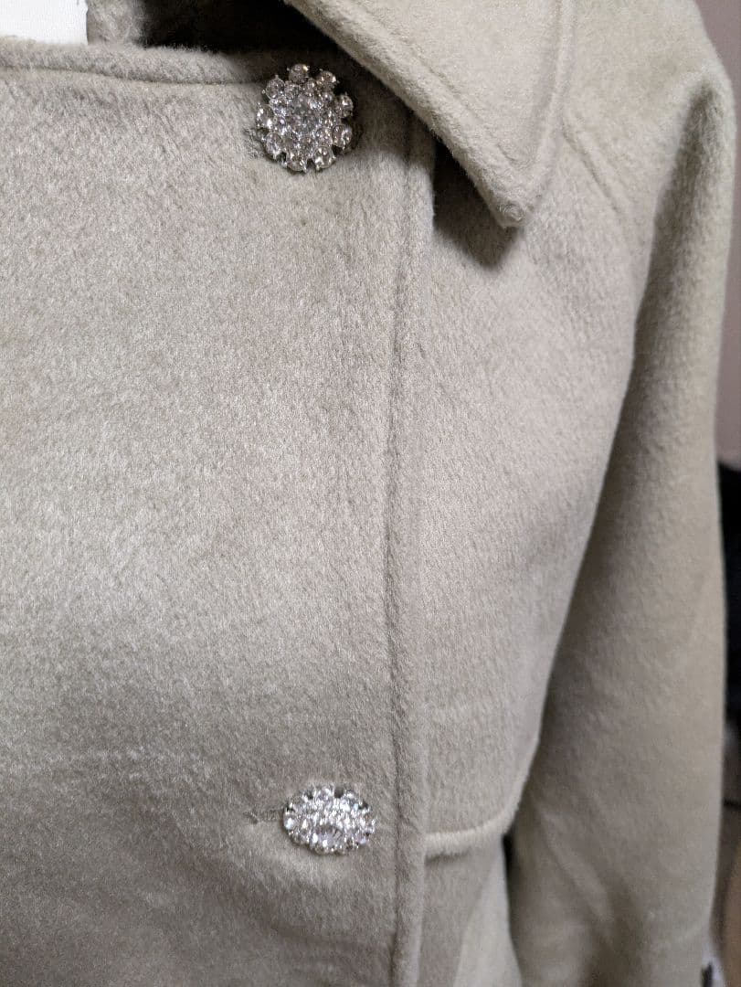 cara by katrin tokyo ビジューボタンメルトントレンチコート