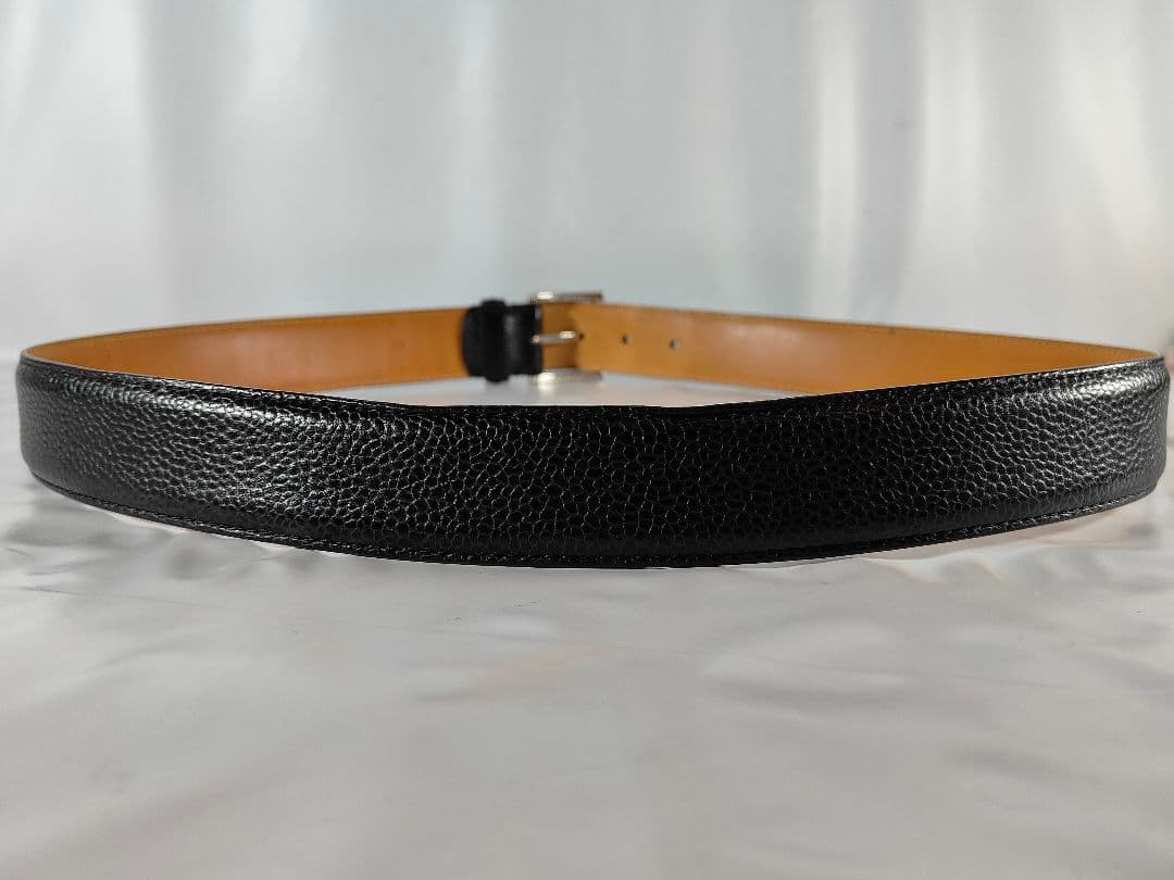 【極厚】クロケット＆ジョーンズ　高級スコッチグレインカーフベルト　英国製正規品