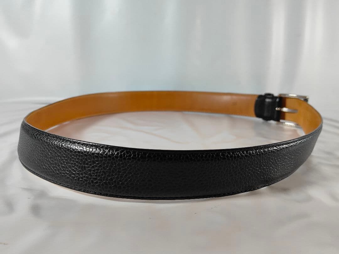 【極厚】クロケット＆ジョーンズ　高級スコッチグレインカーフベルト　英国製正規品