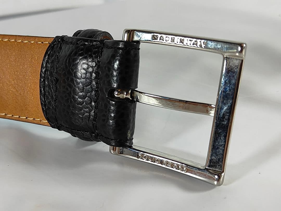 【極厚】クロケット＆ジョーンズ　高級スコッチグレインカーフベルト　英国製正規品