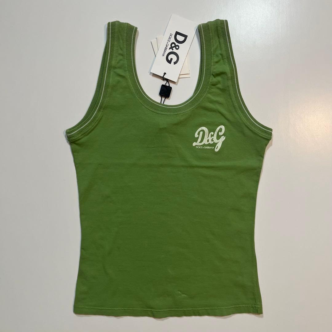 新品 D&G DOLCE&GABBANA Logo Tank Top