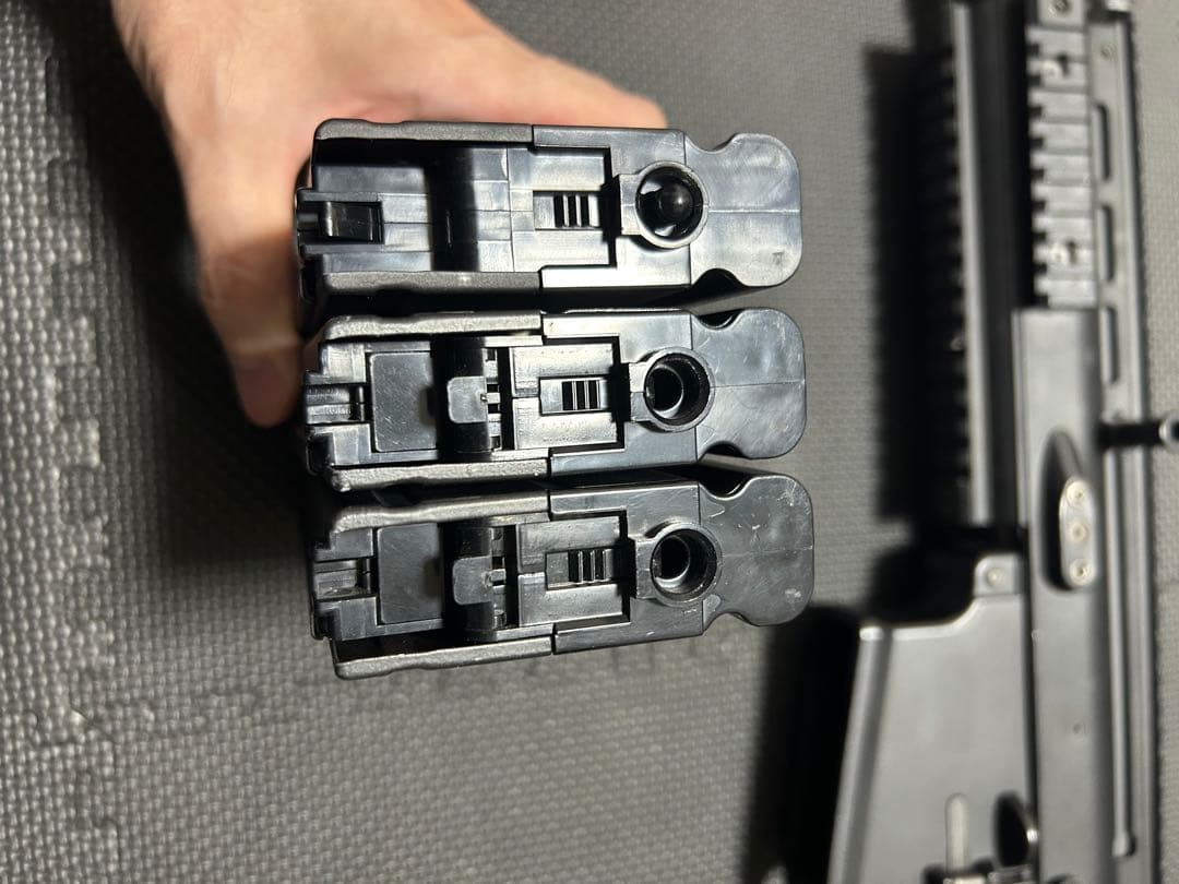 SCAR Heavy 次世代電動ガン ブラック 拡張マガジンなど付属品付き