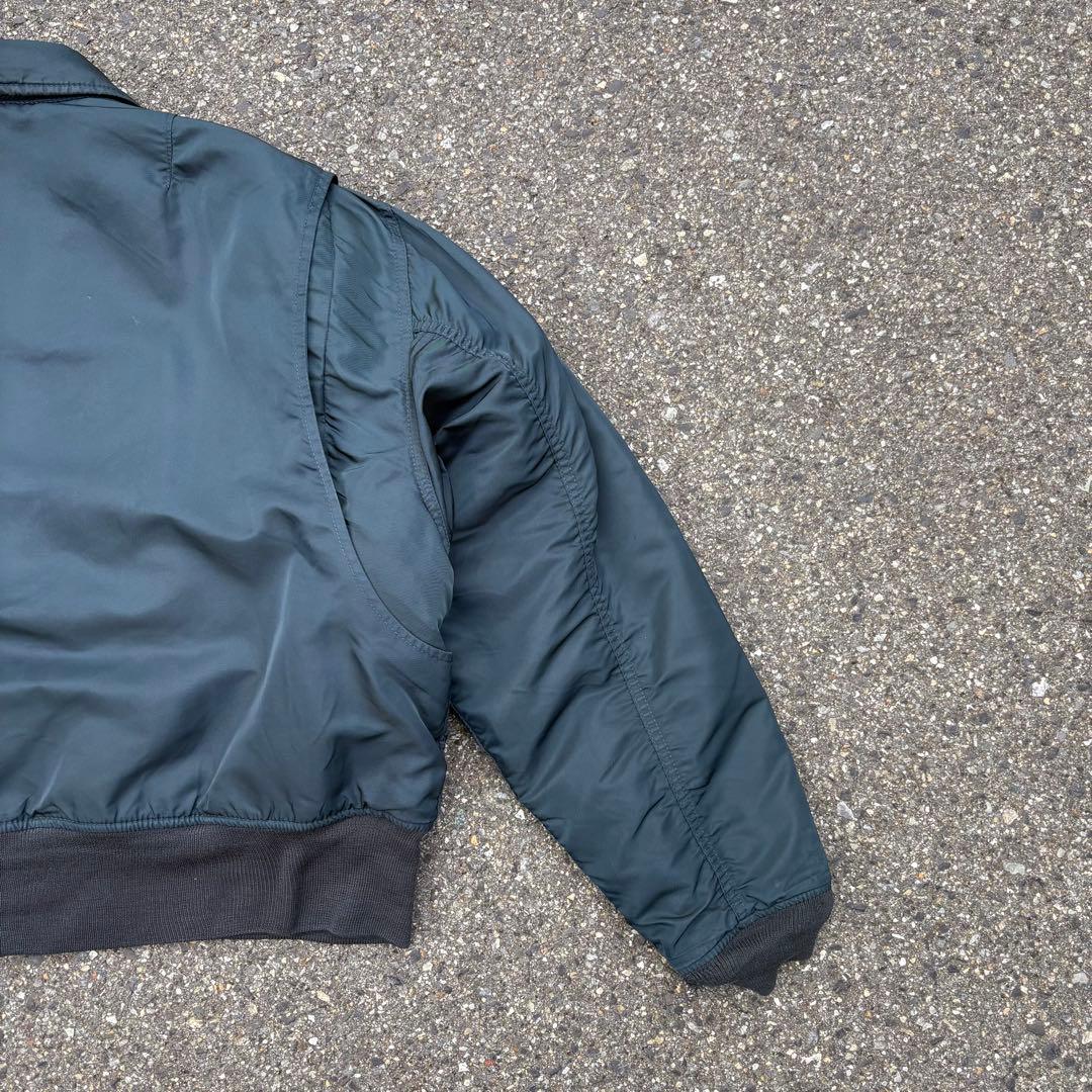 90s Schott CWU-R フライトジャケット ma-1 ダークグリーン