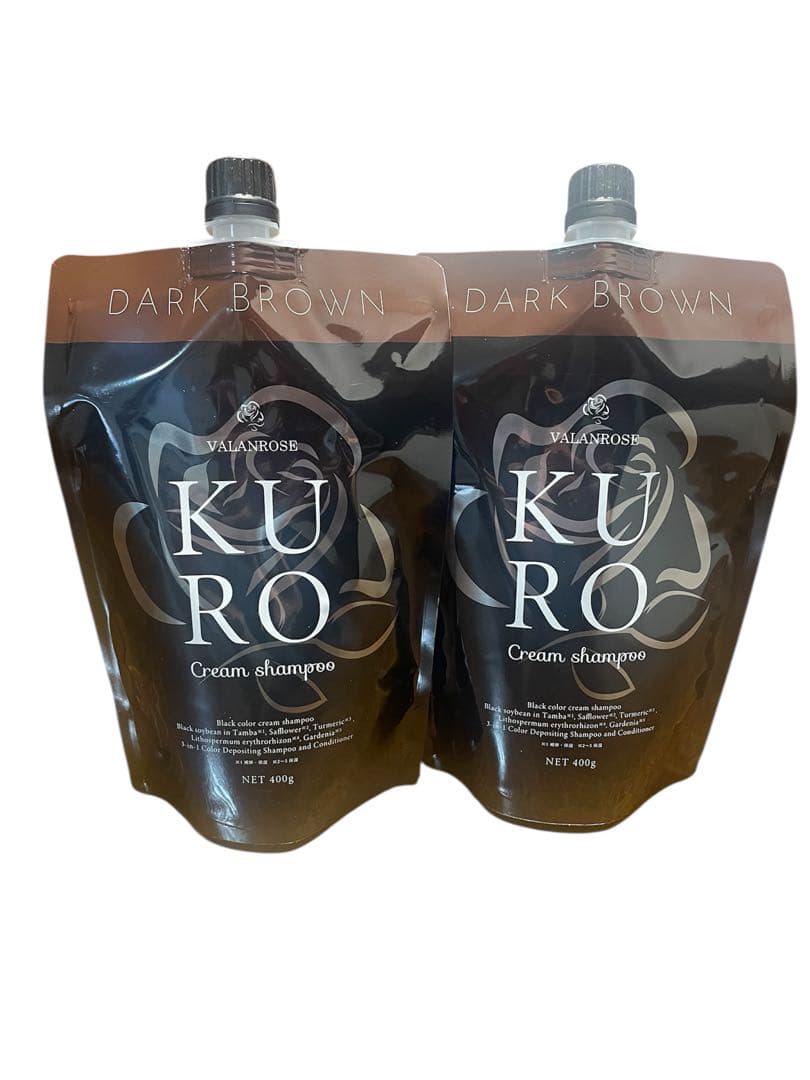 KUROクリームシャンプー ダークブラウン 400g 新品未開封 2本セット
