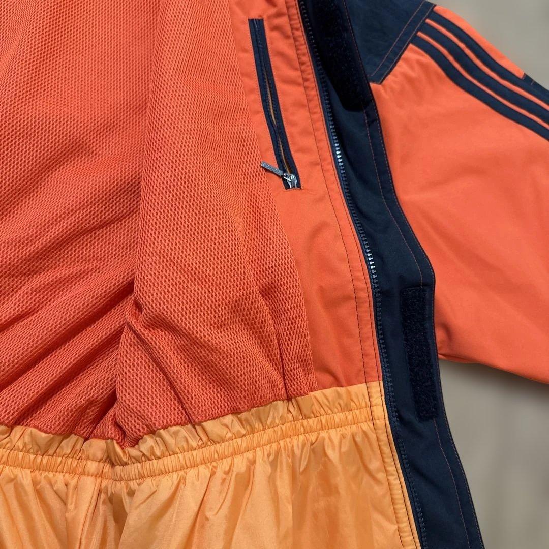 超希少‼︎美品‼︎adidasスノーウェア オレンジ✖️ブラック サイズＯデサント
