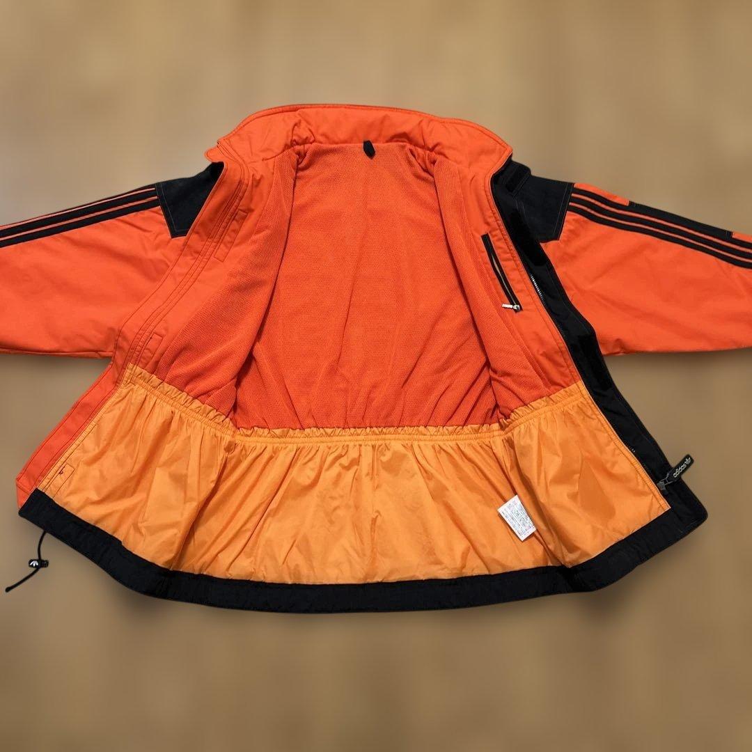 超希少‼︎美品‼︎adidasスノーウェア オレンジ✖️ブラック サイズＯデサント