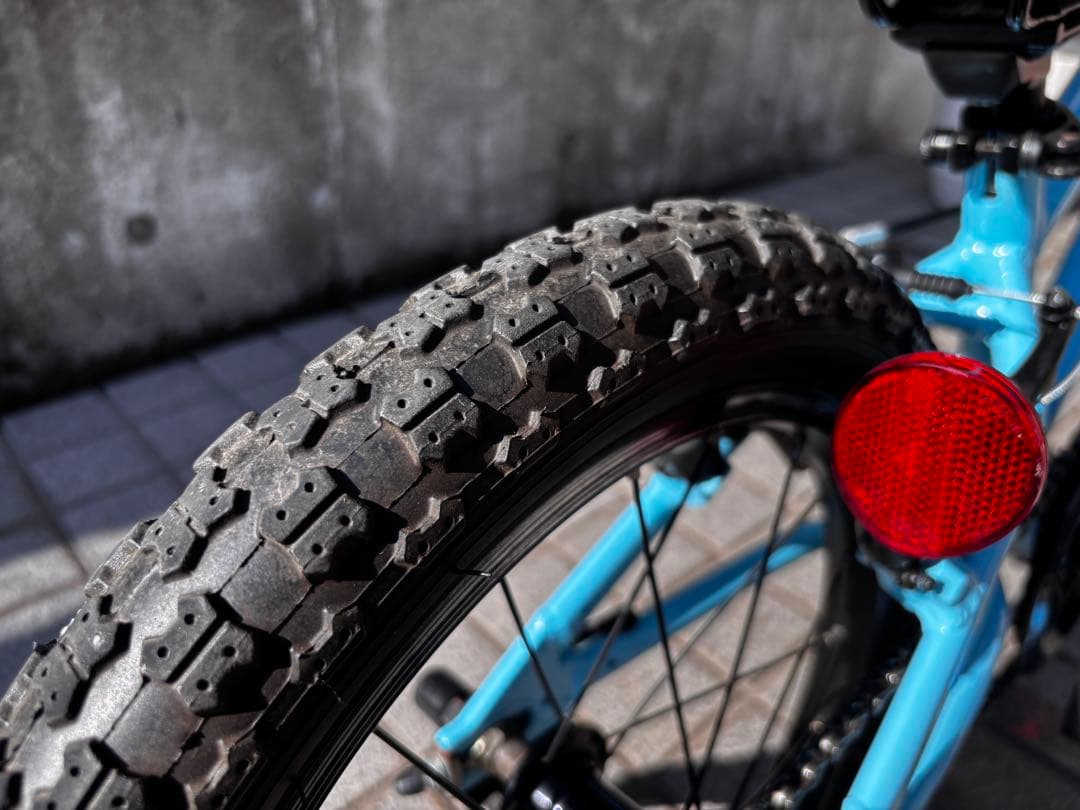 ※可能な限り引き取り※ヨツバサイクル　ラムネブルー　16インチ　メンテ済