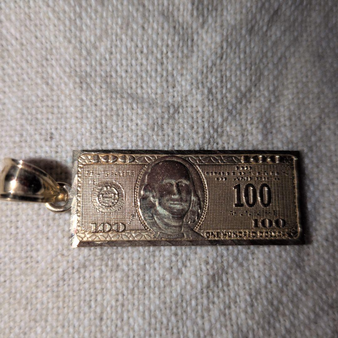 AVALANCHEアヴァランチ 10K K10 100ドル札トップ ネックレス