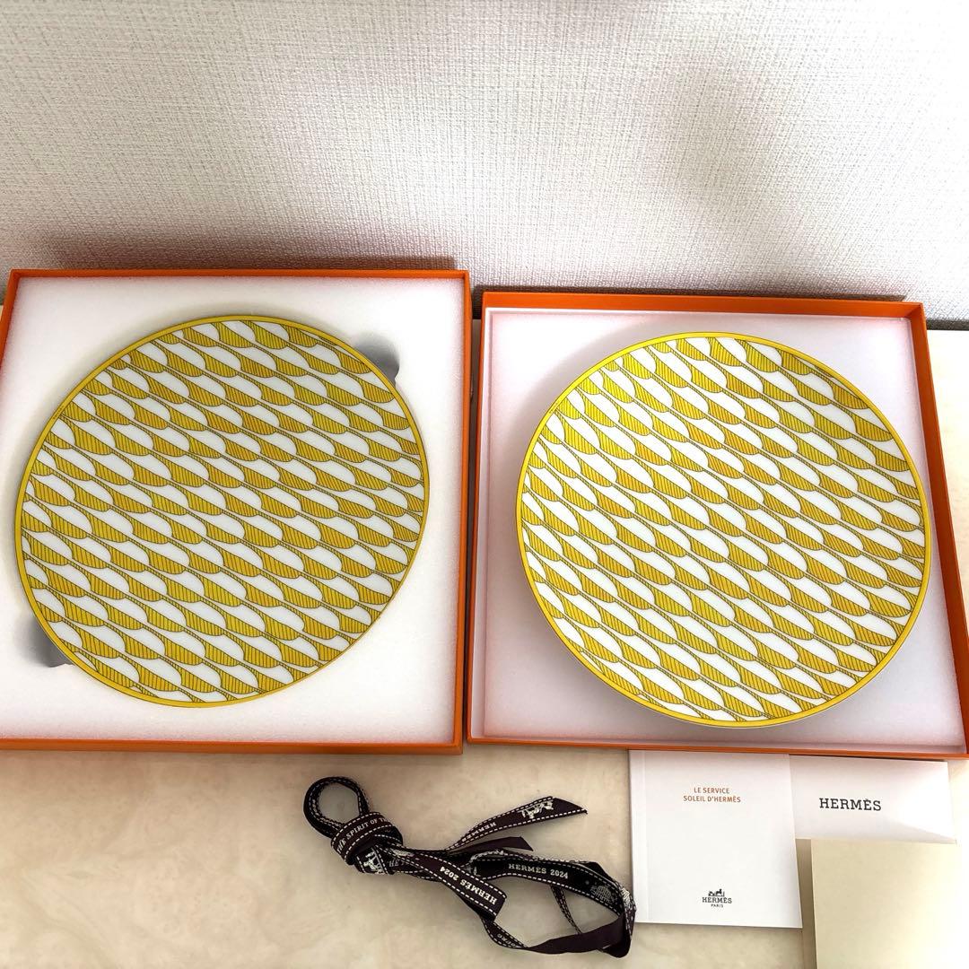 Hermesソレイユデザートプレートペア