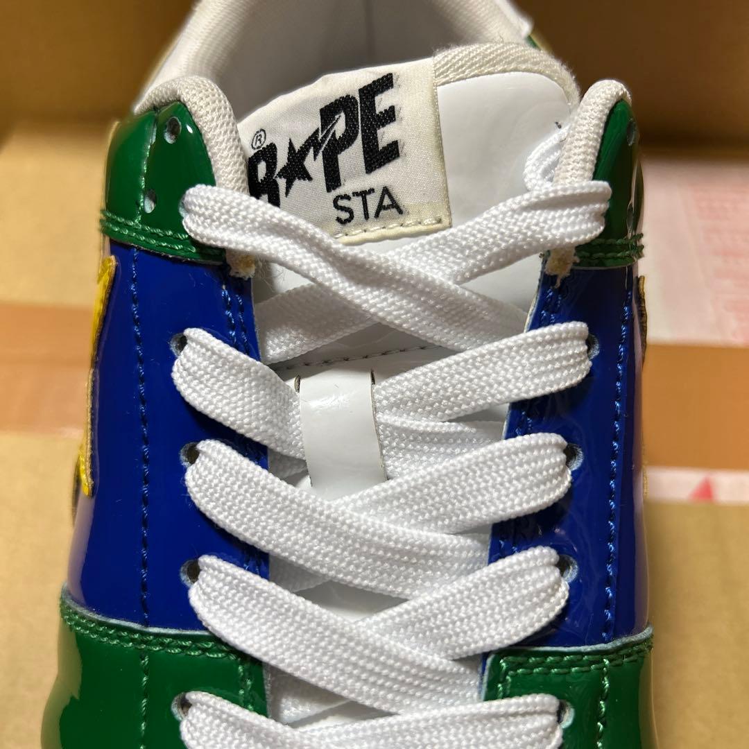 A BATHING APE エナメル　BAPESTA ブラジルカラー　28cm
