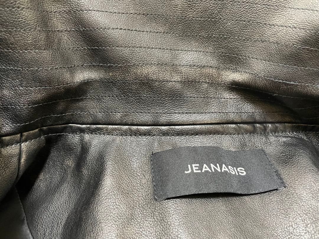 JEANASIS ヴィンテージレザーBIGブルゾン