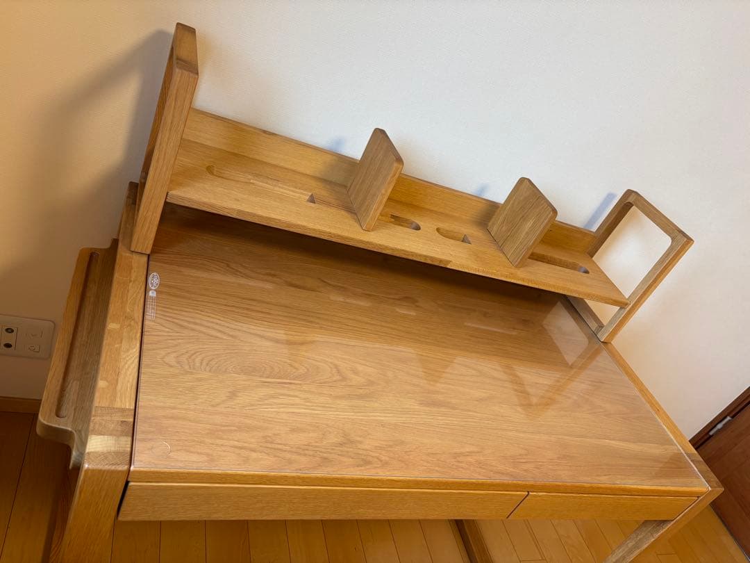 新品アクタス学習机 送料無料 フォピッシュ4点セット オーク無垢デスク11万相当