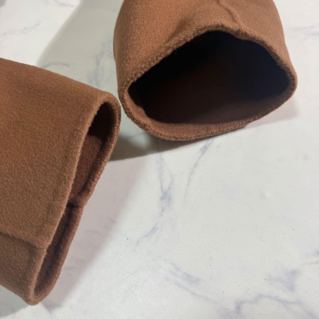 美品　FRAMeWORK SUPER160sダブルブレストコート　キャメル