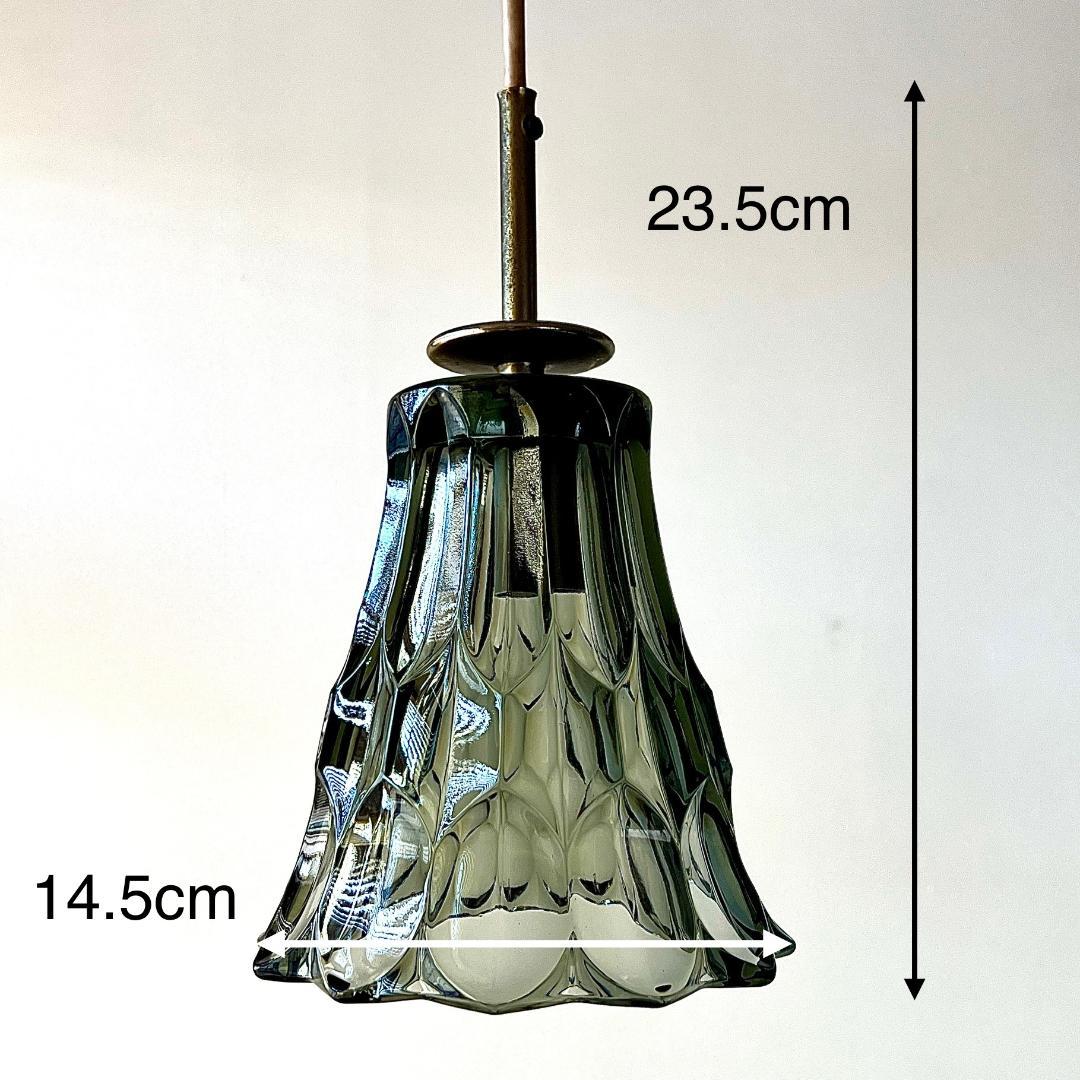 ペンダントランプ ドイツ製 カットグラス ミッドセンチュリー 北欧 照明器具