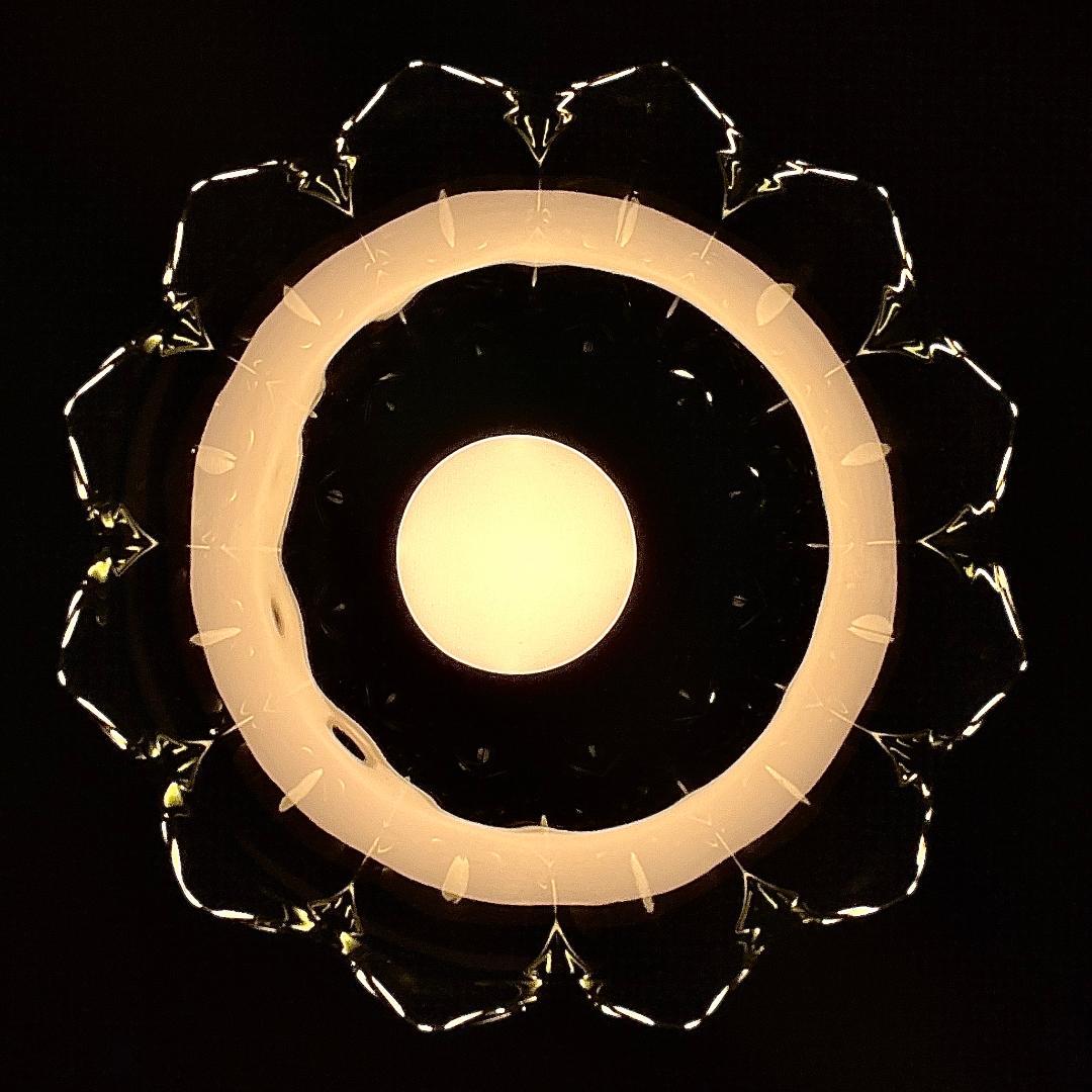 ペンダントランプ ドイツ製 カットグラス ミッドセンチュリー 北欧 照明器具